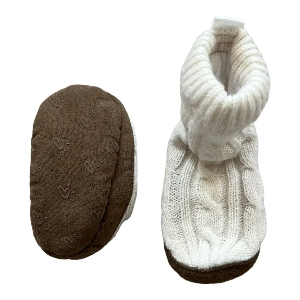 baby booties knit, baby boy/girl crib shoes socks, 3 different colors